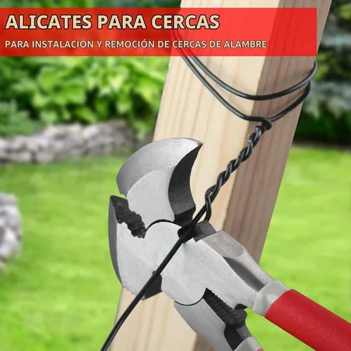 Vista 6 de SPEEDWOX Herramienta multi 9.5 pulgadas Alicates de esgrima con cortador de valla de martillo extractor de clavos Alicates de cabeza de martillo