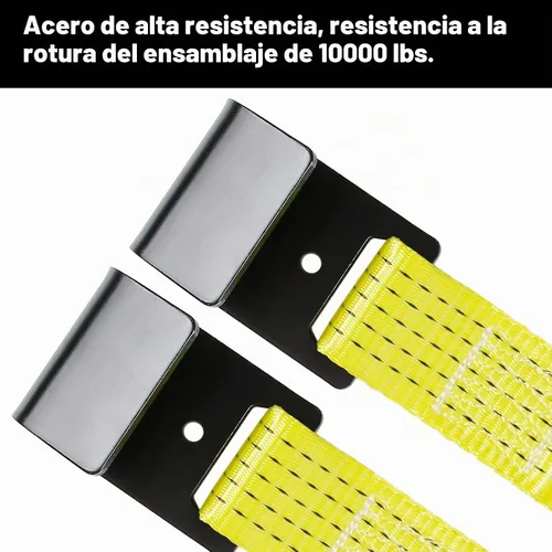 Vista 4 de Correas de cesta de remolque con gancho plano para neumáticos de coche de 14 pulgadas, 15 pulgadas, 16 pulgadas