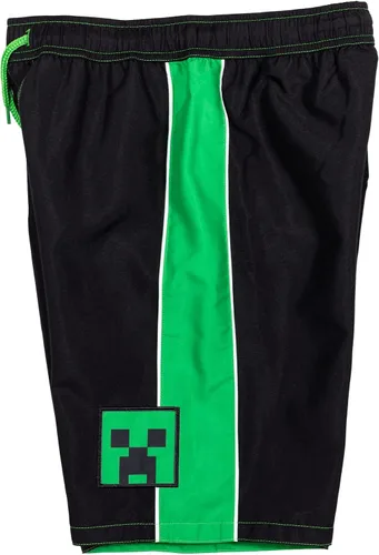 Vista 5 de Minecraft Zombie Creeper Alex Steve - Conjunto de traje de baño y protector de erupción para niños pequeños a grandes