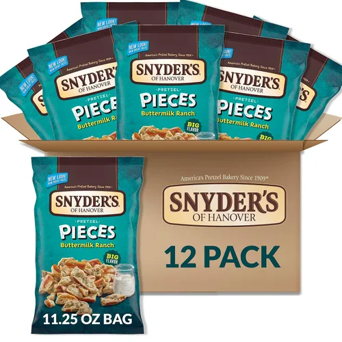 Vista 13 de Snyder's of Hanover Pretzel Pieces, ala de búfalo caliente, 11.25 onzas (paquete de 12)