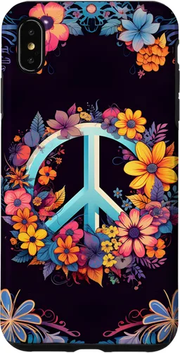 Vista 11 de Boho Floral Peace Sign Case for iPhone 17