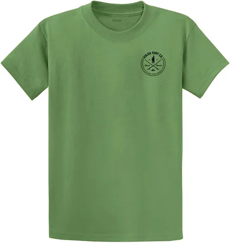 Vista 81 de Koloa Surf - Camisetas de algodón pesado para hombre, tallas grandes y altas Azul acuático/negro buscando diseño de ondas
