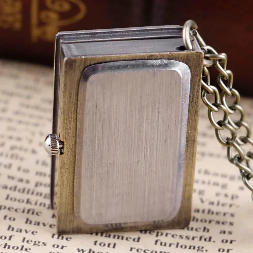 Vista 3 de Reloj de bolsillo de cuarzo con diseño temático de película collar con colgante vintage regalos para mujeres hombres y niños