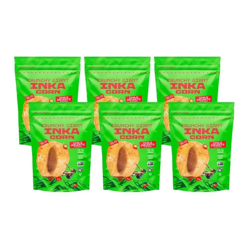 Vista 3 de Inka Corn Maíz gigante asado sin gluten sabor Chile Picante, 4 onzas (paquete de 2)