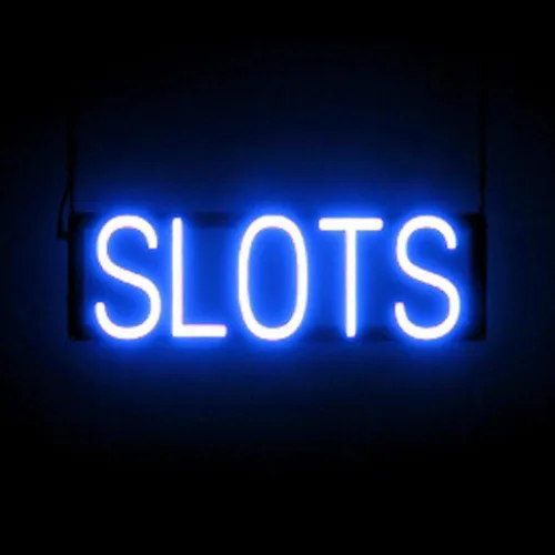 Vista 21 de SpellBrite Letrero de WIN CASH para empresas Ranuras y letreros relacionados con juegos con aspecto de neón, luz LED azul 17.5 x 15.0 pulgadas
