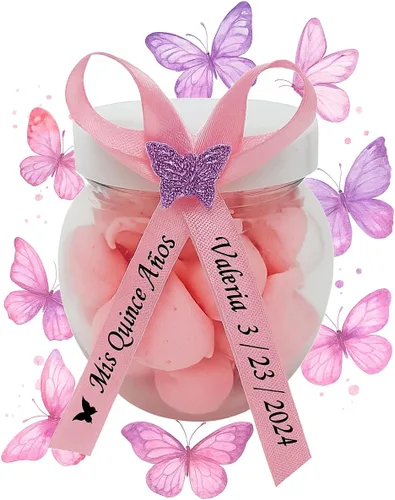 Vista 3 de 50 cintas personalizadas para bodas, despedidas de soltera, baby shower, centros de mesa, marcos de fotos, fiesta, invitaciones o confeti - Cintas