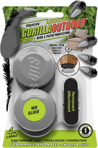 Vista 12 de GorillaGlides Deslizadores de Silla de 1 Pulgada/Protectores de Piso para Muebles (16 Deslizadores de Muebles) Autoadhesivos, con Tornillo