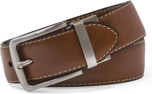 Vista 4 de Steve Madden de los hombres Casual de 35mm reversible Feather Edge cinturón cafénegro
