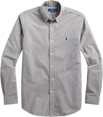Vista 35 de POLO RALPH LAUREN Men's Classic Fit Plaid Oxford Shirt Blanco básico
