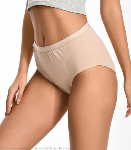 Vista 3 de Comfneat Paquete de 6 calzoncillos de algodón puro de cintura alta para mujer
