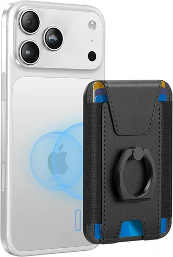 Vista 15 de ExtreLife Cartera Magsafe con agarre, soporte para 6 tarjetas, soporte magnético más fuerte para iPhone 17/16/15/14/13/12, cartera magnética