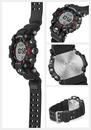 Vista 4 de Casio GW-9500-1JF G-Shock Master of G Series MUDMAN Triple Sensor Model Reloj Japón Importación Modelo Julio 2023, Negro