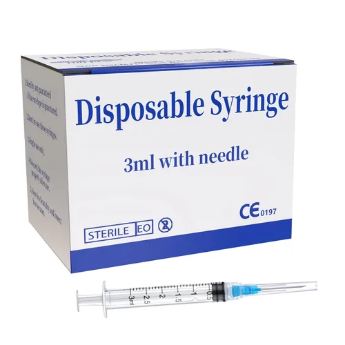 Vista 12 de Paquete de 15 jeringas de plástico de 1ml 25Ga con medición para laboratorios científicos y dispensación industrial, desechables envueltas