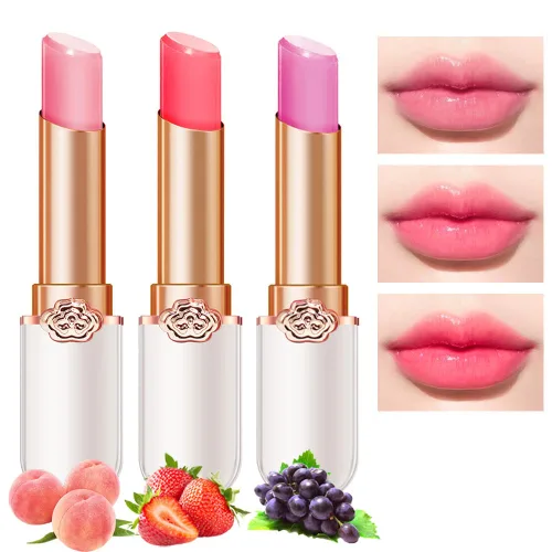 Vista 11 de evpct 2 piezas de bálsamos labiales tintados de aloe vera, cambio de color PH, barra de labios de larga duración, bálsamo labial, mancha, set de 2