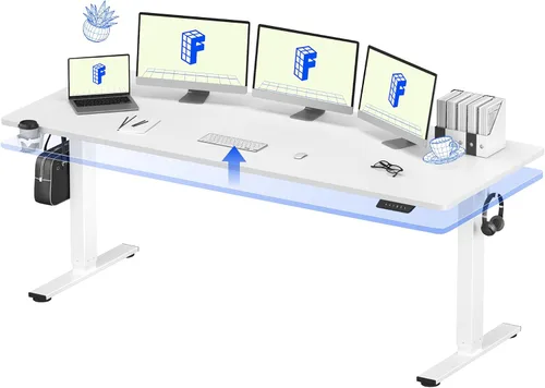 Vista 12 de FLEXISPOT Escritorio eléctrico de pie, escritorio de una pieza de 40 x 24