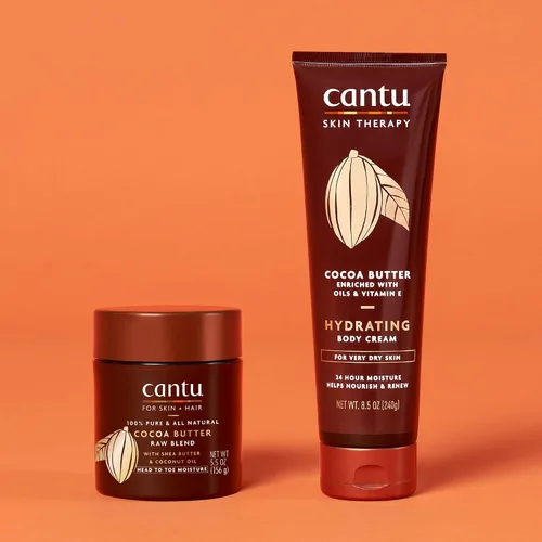 Vista 12 de Cantu Therapy Crema corporal hidratante de manteca de cacao para pieles muy secas, 8.5 onzas