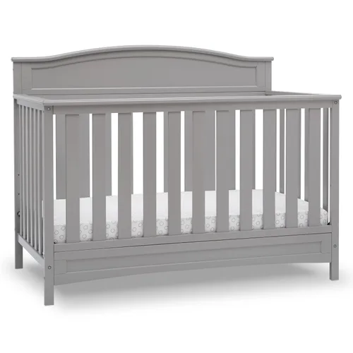 Vista 6 de Delta Children Emery - Cuna convertible 4 en 1 para bebés, paquete de 1, color gris