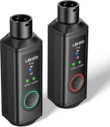 Vista 10 de LEKATO Receptor Bluetooth XLR, BT 5.3, 48 kHz/24 bits, adaptador Bluetooth inalámbrico para mesa de consola mezcladora, mezcladores de audio