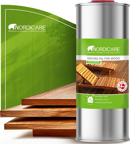 Vista 10 de Nordicare Aceite de teca para muebles de exterior, 16.9 onzas – Aceite de madera de exterior y sellador para teca, acacia, roble y más, ayuda a
