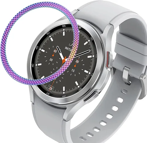 Vista 9 de DEALELE Funda de bisel compatible con Samsung Galaxy Watch 4 Classic de 1.654 pulgadas/Galaxy Watch 1.654 pulgadas/Gear Sport, anillo de bisel de 1#