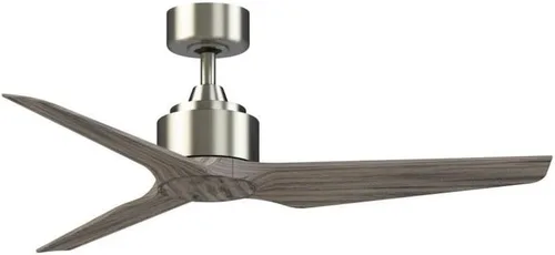 Vista 6 de Fanimation TriAire Custom 48 In Ceiling Fan, Black, Black Blades Light kit sold separately. Damp rated for indoor/outdoor use. Remote included.