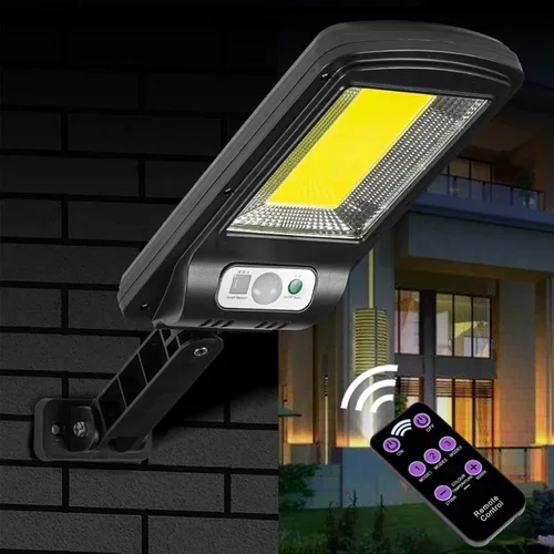 Vista 5 de Luces solares impermeables IP65 para exteriores, sensor de movimiento para valla, patio, decoración de pared, luces solares para exteriores con 3