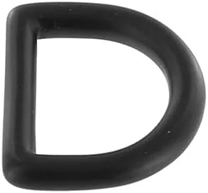 Vista 2 de Buckleguy.com DR0 PVD negro mate, anillo en D, latón macizo, LL, varios tamaños