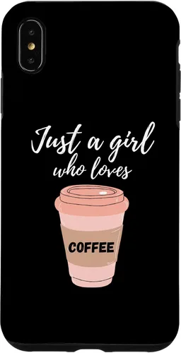 Vista 11 de Just A Girl Who Loves Coffee Funny Java Lover Design Cute Case for iPhone 16