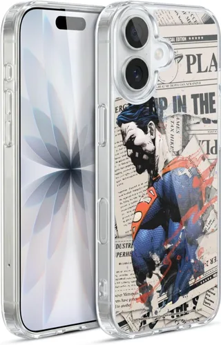 Vista 66 de Head Case Designs Officially Licensed Superman DC Comics Collage 80th Anniversary Gel Case [Military Grade Protection] Compatible with Apple iPhone