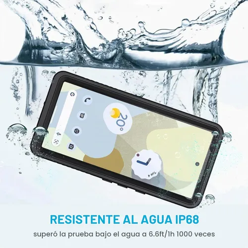 Vista 4 de Lanhiem Funda para Google Pixel 7, IP68 Impermeable a Prueba de Polvo con Protector de Pantalla Integrado, Funda Protectora de Teléfono de Cuerpo