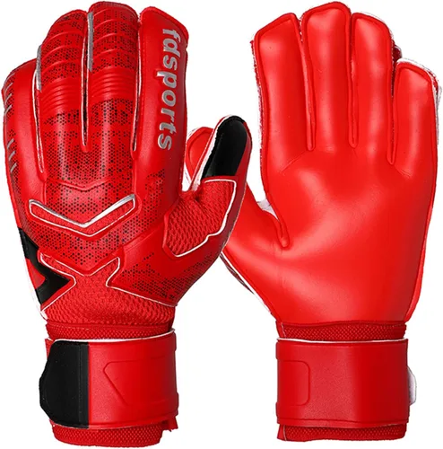 Vista 9 de Guantes de portero de fútbol para adultos y jóvenes, guantes de portero de fútbol de agarre fuerte con protección para los dedos