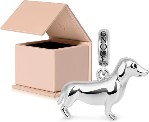 Vista 16 de GNOCE Dije de cuentas de perro para mujer, collar de plata para ella, regalo de joyería Perro Collie de 2 órdenes