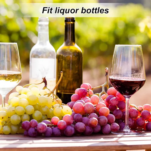 Vista 6 de uxcell Vertedores de botellas de acero inoxidable, 2 piezas de boquilla de aceite de oliva con tapa automática abatible, tapones de botella de vino