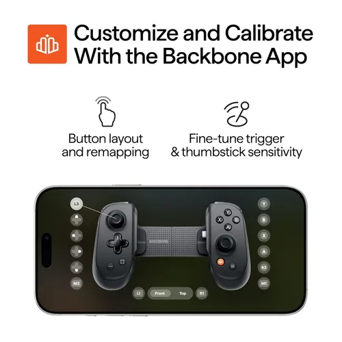Vista 9 de BACKBONE Controlador de juego profesional para iPhone 15/16/17 y Android Controlador de teléfono para Android y iPhone, convierte tu teléfono