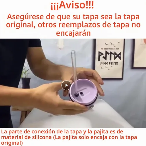 Vista 4 de Pajita de repuesto compatible con Stanley Iceflow de 30 oz con tapa abatible, pajitas de bebida transparentes reutilizables con cepillo limpiador