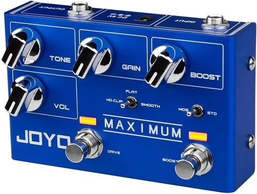 Vista 8 de JOYO Amp Simulator - Pedal de guitarra, modelos de 9 amperios con doble canal y 18 tonos, IR Cab Sim, salida XLR y bucle FX, bypass