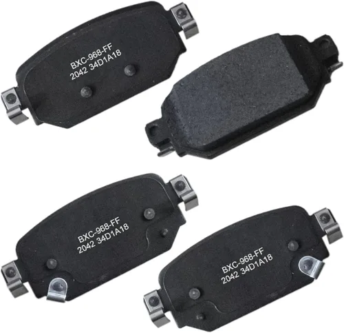 Vista 24 de Pastillas de freno traseras cerámicas Bendix Premium SBC1100 para Nissan Frontier 2024-2005, Xterra 2015-2005, Suzuki Equator 2012-2009