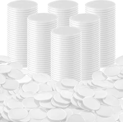 Vista 10 de Coopay Fichas de póquer de plástico de 1 1/2 pulgadas, contadores de aprendizaje, discos de conteo de fichas de bingo, marcadores para práctica