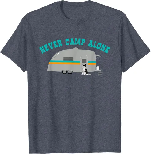Vista 33 de Border Collie Gifts - Camiseta divertida de viaje para caravana, Azul / Patchwork, S