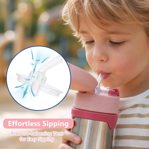 Vista 11 de Greant 2 popotes de repuesto compatibles con botellas THERMOS FOOGO de 10 onzas (modelo BS535), piezas de repuesto sin BPA compatibles con FOOGO