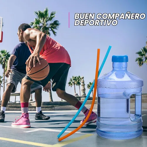 Vista 6 de Paquete de 12 popotes extralargos de 36.8 cm de silicona reutilizables para jarras Stanley de 40 oz, 1 galón, 128, 75, 64 OZ, botella grande de agua