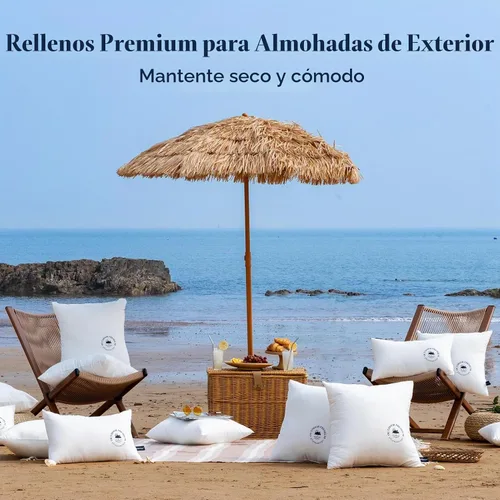 Vista 8 de Phantoscope Almohadas para exteriores de 18 x 18 pulgadas, paquete de 4 Blanco puro