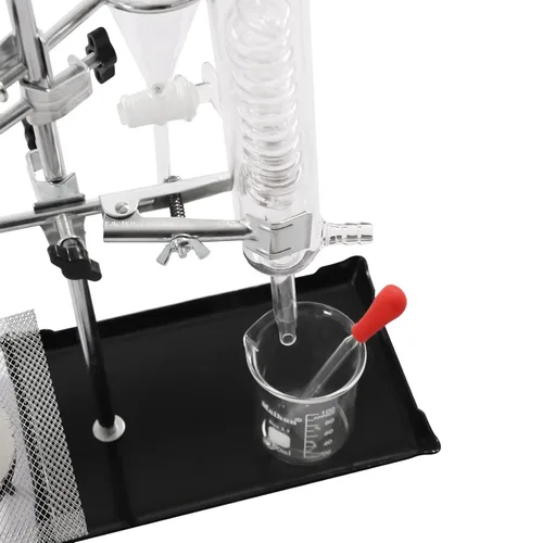 Vista 7 de Destilador casero Destilación para hacer tu propio aceite esencial, Moonshine, 3.3 Boro Alcohol Distiller Chemistry Lab Glassware Kit,Glass