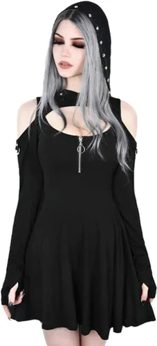 Vista 2 de Womens Halloween Suit Masquerade Evil Party Dress Set Summer Dresses Casual Long