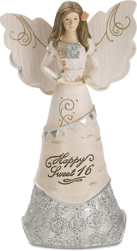 Vista 4 de Pavilion Gift Company 82413 Elements Angels - Bendición de cumpleaños: que los deseos de hoy te traigan hermosos mañanas Figura de ángel de 6