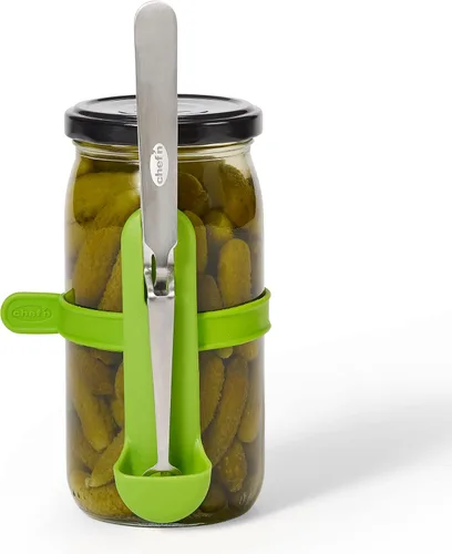 Vista 9 de Chef'n FridgeFork - Tenedor para condimentos (rúgula y merengue) de acero inoxidable