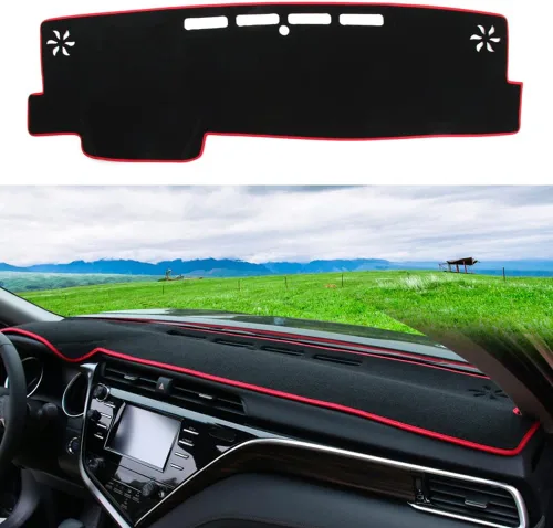 Vista 10 de Cubierta de salpicadero para salpicadero, alfombra personalizada para Toyota RAV4 2013 2014 2015 2016 2017 2018 Accesorios antideslizante protector