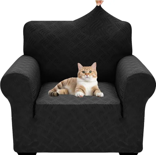Vista 84 de YEMYHOM Funda para sofá con diseño jacquard de alta elasticidad, funda para silla de sala de estar, a prueba de mascotas, perros y gatos