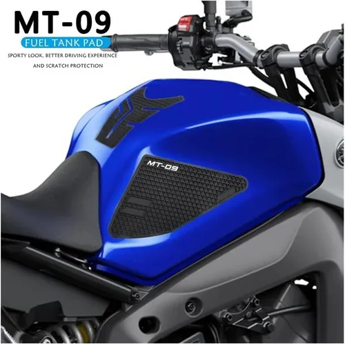Vista 5 de Junta de depósito de combustible 2020 para motocicleta antideslizante lateral adhesivo de goma impermeable para Ya&maha FZ09 FZ 09 MT 09 MT09 MT09