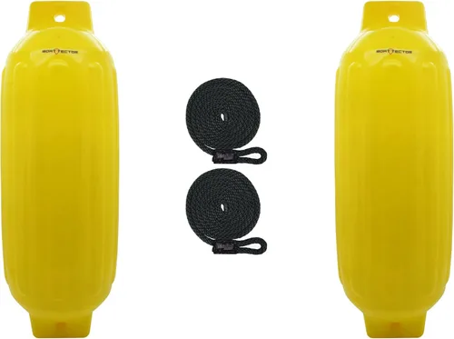 Vista 47 de Extreme Max 3006.7375 BoatTector Defensa Inflable Value Paquete de 2 - 4.5" x 16", Negro